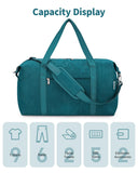 NW0330901 - Narwey Carry on luaggage 22x14x9 Airlines Approved Foldable Carry on Bag Travel Duffel Packable Duffle with Wet Pocket Overnight for Women and Men 40L