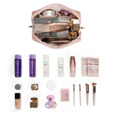 NARWEY Crocodile Grain PU Leather Makeup Bag For Women
