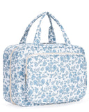 Narwey Hanging Floral Toiletry Bag for Women Travel Makeup Bag Organizer Toiletries Bag