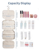 Narwey Hanging Floral Toiletry Bag for Women Travel Makeup Bag Organizer Toiletries Bag