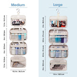 Narwey Hanging Floral Toiletry Bag for Women Travel Makeup Bag Organizer Toiletries Bag