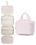 Narwey Hanging Floral Toiletry Bag for Women Travel Makeup Bag Organizer Toiletries Bag