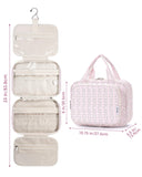 Narwey Hanging Floral Toiletry Bag for Women Travel Makeup Bag Organizer Toiletries Bag