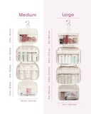 Narwey Hanging Floral Toiletry Bag for Women Travel Makeup Bag Organizer Toiletries Bag