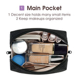 Narwey Travel Makeup Pouch Cosmetic Bag Women Large and Small Size