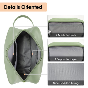 dopp veneto top zip travel toiletry bag PU Leather Travel Toiletry Bag Dopp Kit – narwey