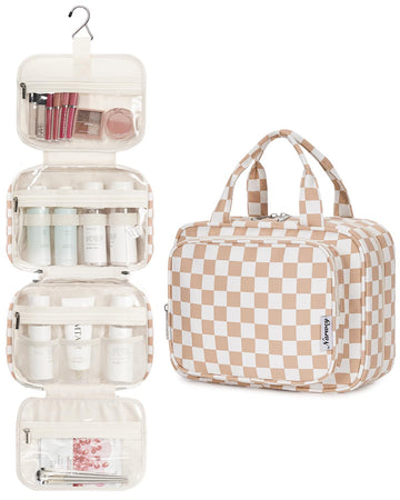 checkered travel makeup bag Hanging Toiletry Makeup Bag for Travel Checkered – narwey