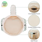 Narwey Barrel Drawstring Checkered Makeup Bag Large Cosmetic Bag Make up Bags