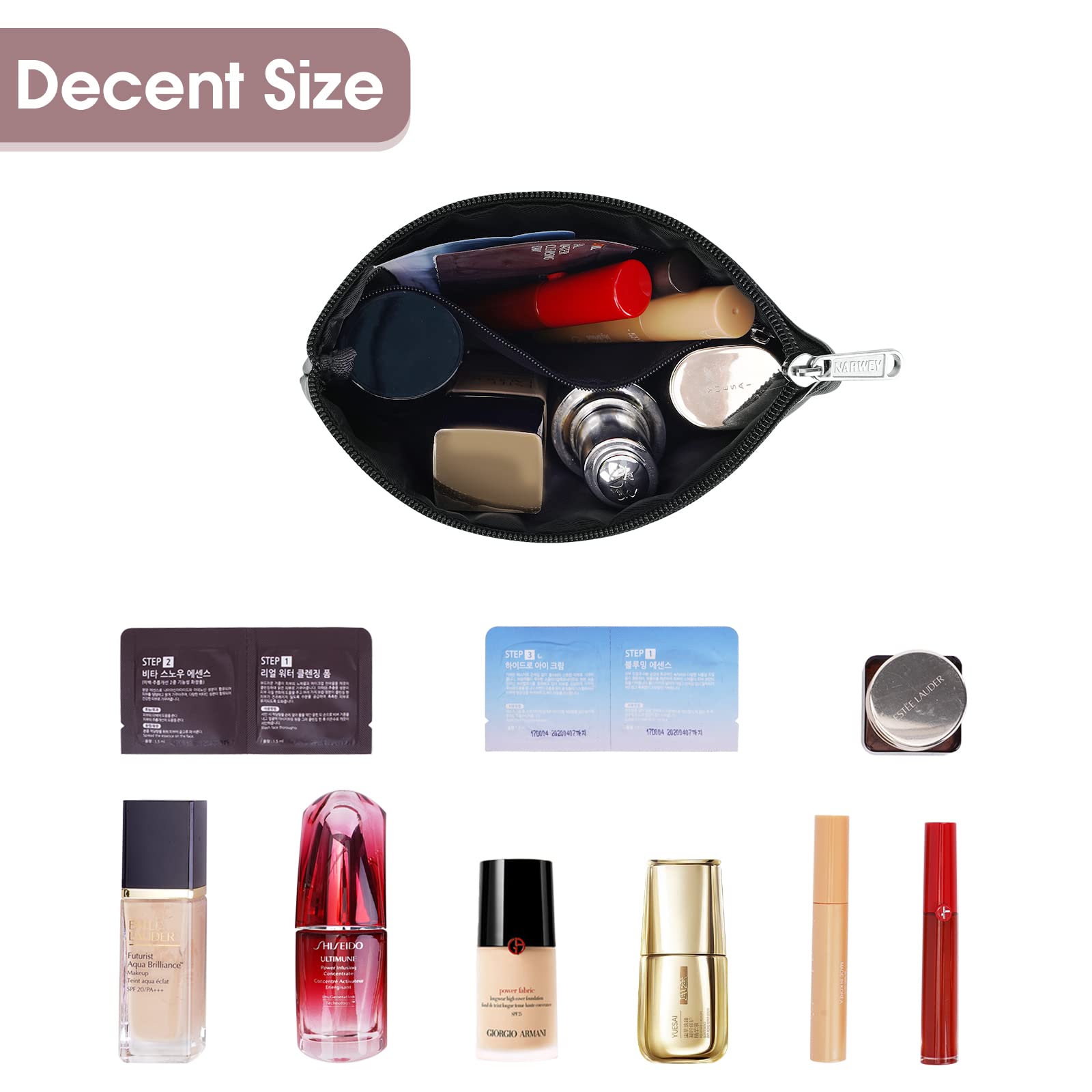 Women Small Cosmetic Bag Set Zipper Mini Sanitary Napkins Makeup Lipstick  Bags Travel Earphone Coin Organizer Storage Pouch Bags