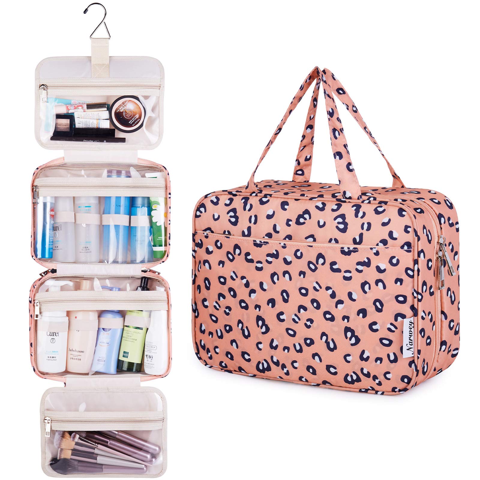 Luxtrada Portable Hanging Toiletry Bag Travel Makeup Pouch Waterproof Travel  Kit Organizer Bathroom Storage Toiletry Bag with Hanging Hook Hanging  Organizer Bag for Women Girls (Navy) - Walmart.com