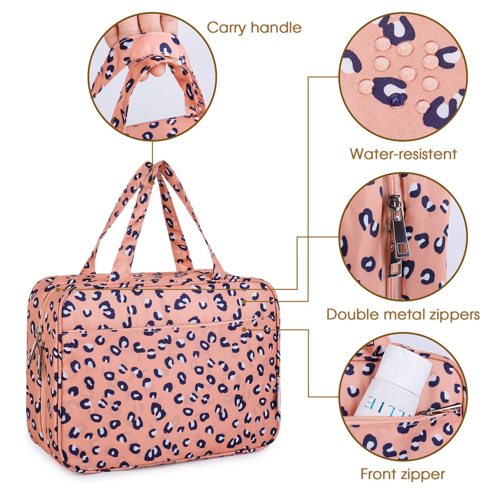 Large Hanging Toiletry Bag Travel Makeup Bag Cosmetic Organizer