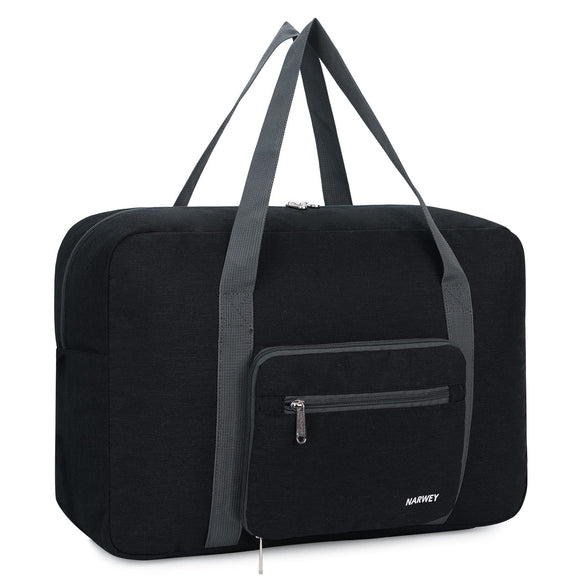 air travel squashed duffel bag ZOMFELT Duffle for Men, 45L Carry On Luggage Airline Approved two internal slash pockets Narwey 1112 Spirit Airlines Duffel