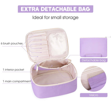 extra large travel makeup bag Narwey 5122 Travel Makeup Bag Large Cosmetic Bag Make up Case Organize – narwey
