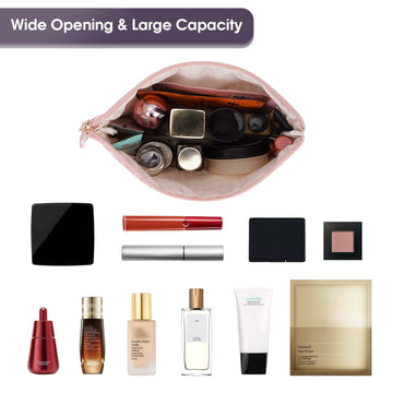 Medium Makeup Bag for Purse Travel Makeup Pouch Tweed bag Cosmetic Bag for Women  Girls – narwey