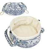 Barrel Drawstring Toiletry Makeup Bag