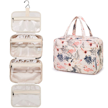 Large Hanging Toiletry Bag Travel Makeup Bag Cosmetic Organizer for Women and Girls – narwey