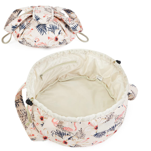 NW5119 Barrel Drawstring Toiletry Makeup Bag
