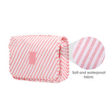 Narwey 1114 Stripe Waterproof Hanging Travel Toiletry Cosmetic Make up Bag