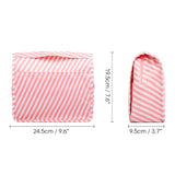 Narwey 1114 Stripe Waterproof Hanging Travel Toiletry Cosmetic Make up Bag